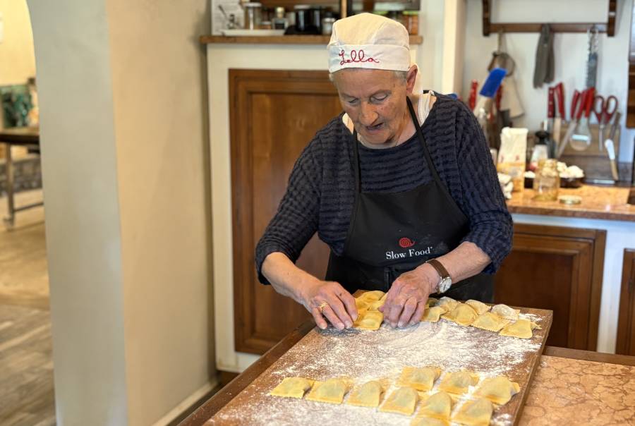 Lella con i tortelli