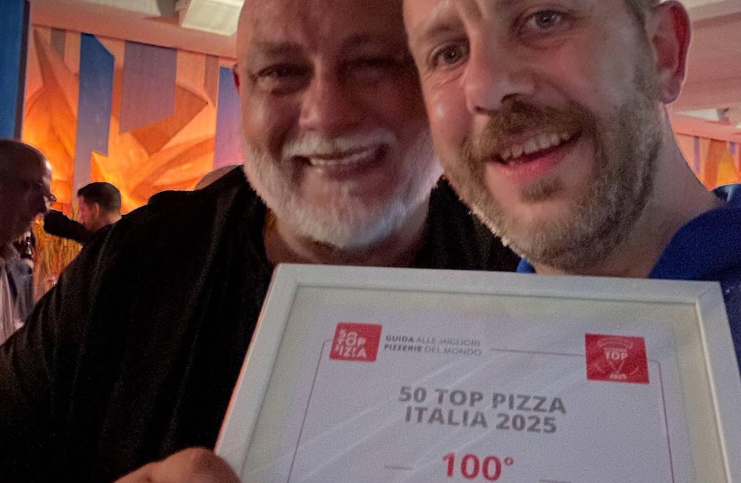 La targa alla pizzeria di Marradi