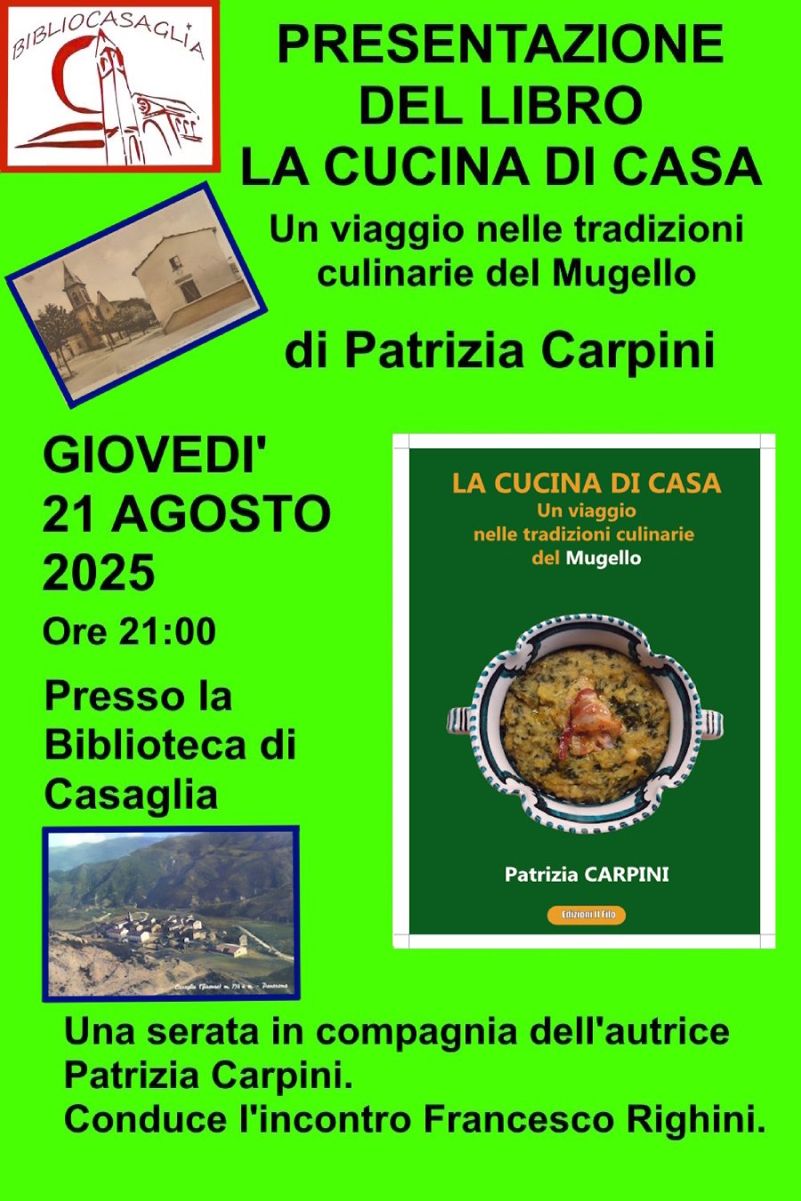 Presentazione a Casaglia per il libro di Patrizia Carpini