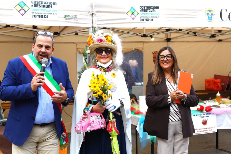 Da sinistra Massimiliano Amato, Zia Caterina e Serena Pinzani